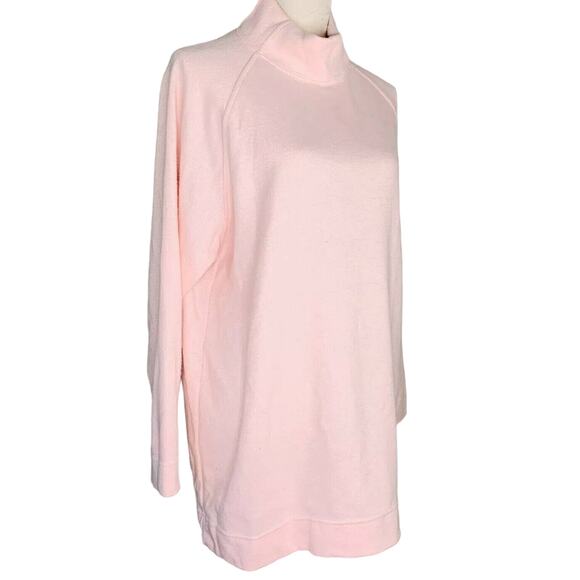 NY & Co Sweater Pink Medium Long Sleeves Mock Turtleneck Soft New - Picture 10 of 11